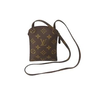 LOUIS VUITTON Shoulder Bag Pouch Pochette Secret Monogram Brown